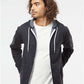 Independent Trading Co. AFX90UNZ Unisex Lightweight Full-Zip Hooded Sweatshirt - Front view