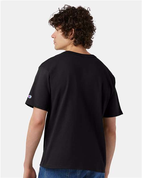Champion T105 Unisex Heritage Jersey T-Shirt - Back view