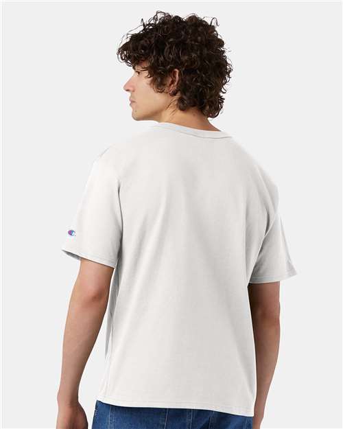 Champion T105 Unisex Heritage Jersey T-Shirt - Back view