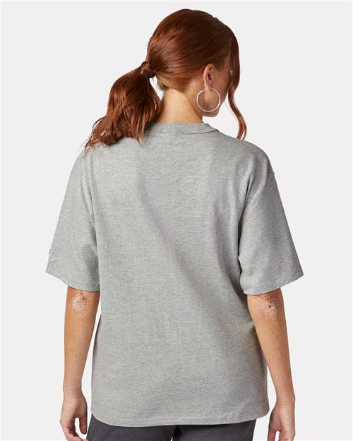 Champion T105 Unisex Heritage Jersey T-Shirt - Back view