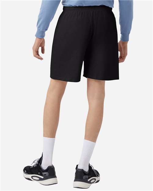 Champion 8187 Unisex Cotton Gym Shorts - Back view