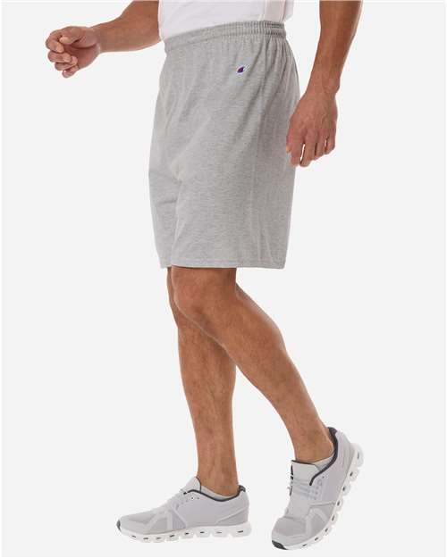 Champion 8187 Unisex Cotton Gym Shorts - Side view
