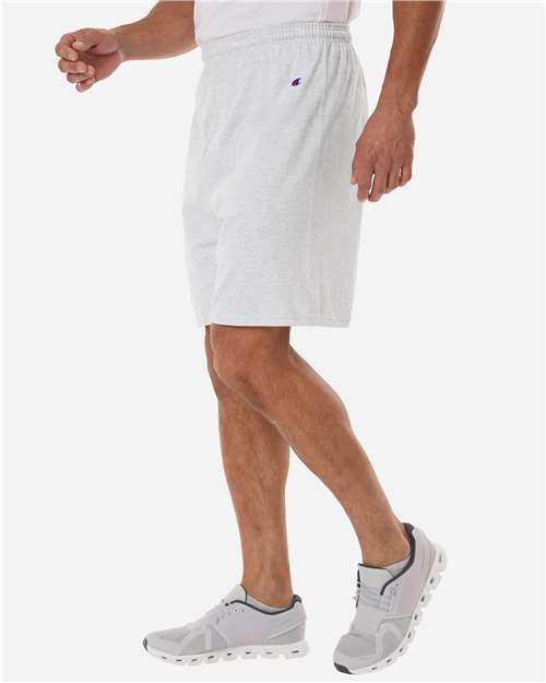 Champion 8187 Unisex Cotton Gym Shorts - Side view
