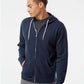 Independent Trading Co. AFX90UNZ Unisex Lightweight Full-Zip Hooded Sweatshirt - Front view