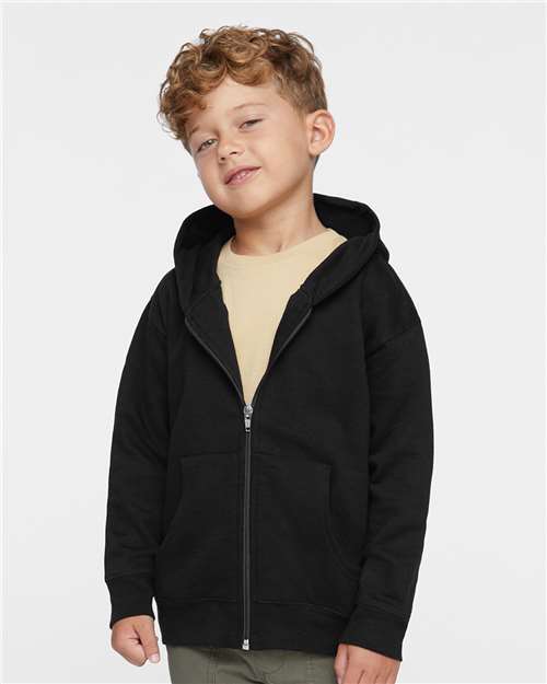 Rabbit Skins 3346 Toddler Full-Zip Fleece Hoodie Sweatshirt - Front view
