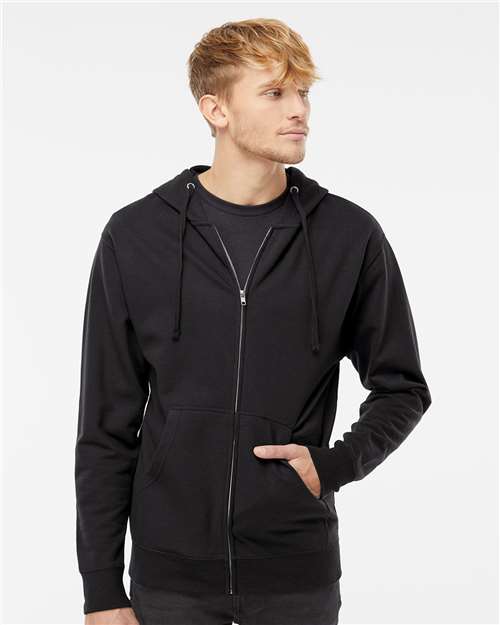 Independent Trading Co. SS4500Z Unisex Midweight Full-Zip Hooded Sweatshirt - Front view