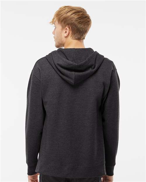 Independent Trading Co. SS4500Z Unisex Midweight Full-Zip Hooded Sweatshirt - Back view