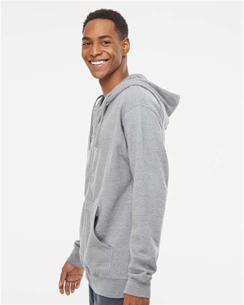 Independent Trading Co. SS4500Z Unisex Midweight Full-Zip Hooded Sweatshirt - Side view