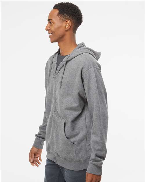 Independent Trading Co. SS4500Z Unisex Midweight Full-Zip Hooded Sweatshirt - Side view