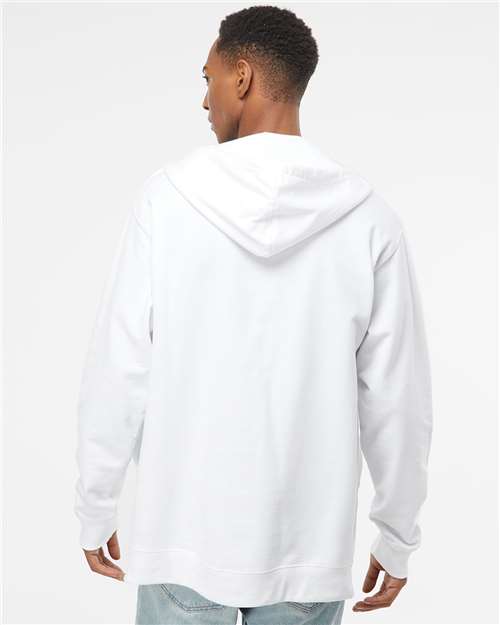 Independent Trading Co. SS4500Z Unisex Midweight Full-Zip Hooded Sweatshirt - Back view