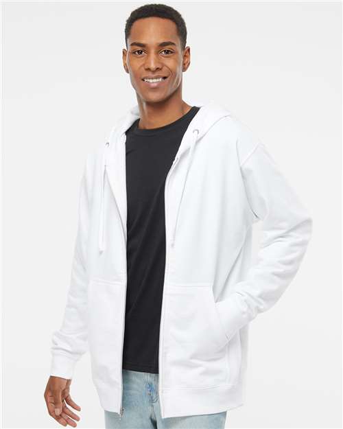 Independent Trading Co. SS4500Z Unisex Midweight Full-Zip Hooded Sweatshirt - Front view