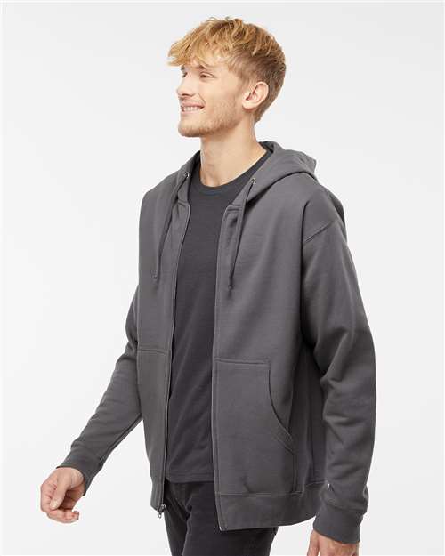 Independent Trading Co. SS4500Z Unisex Midweight Full-Zip Hooded Sweatshirt - Side view