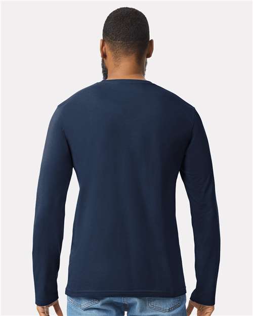 Gildan 64400 Unisex Softstyle? Long Sleeve T-Shirt - Back view