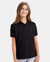 Hanes 054Y Youth EcoSmart? Jersey Polo - Front view