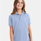 Hanes 054Y Youth EcoSmart? Jersey Polo - Front view