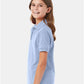Hanes 054Y Youth EcoSmart? Jersey Polo - Side view