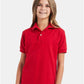 Hanes 054Y Youth EcoSmart? Jersey Polo - Front view