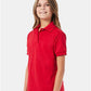 Hanes 054Y Youth EcoSmart? Jersey Polo - Side view