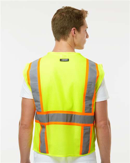 Kishigo 1195-1196 Unisex Ultra-Cool? Multi-Pocket Vest - Back view