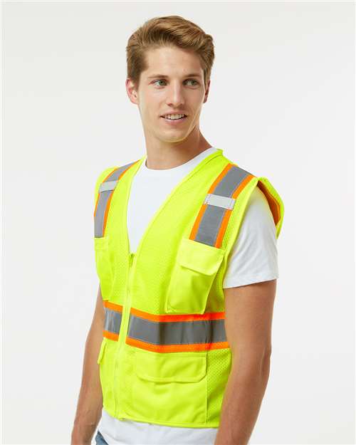 Kishigo 1195-1196 Unisex Ultra-Cool? Multi-Pocket Vest - Side view