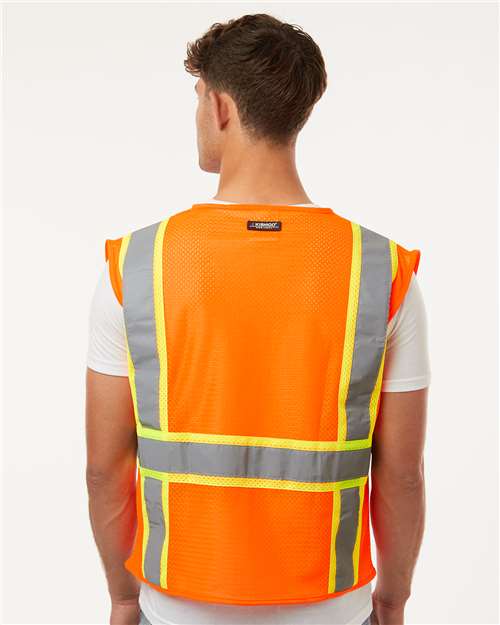 Kishigo 1195-1196 Unisex Ultra-Cool? Multi-Pocket Vest - Back view