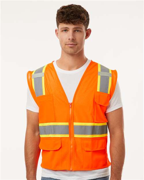 Kishigo 1195-1196 Unisex Ultra-Cool? Multi-Pocket Vest - Front view
