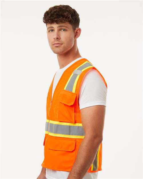 Kishigo 1195-1196 Unisex Ultra-Cool? Multi-Pocket Vest - Side view