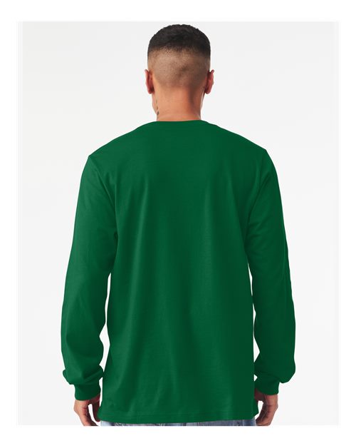 BELLA  CANVAS 3501 Unisex Jersey Long Sleeve Tee - Back view