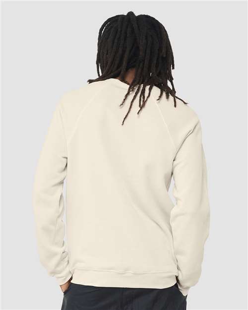 BELLA  CANVAS 3901 Unisex Sponge Fleece Raglan Crewneck Sweatshirt - Back view