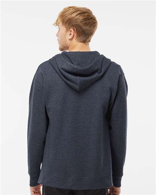 Independent Trading Co. SS4500Z Unisex Midweight Full-Zip Hooded Sweatshirt - Back view