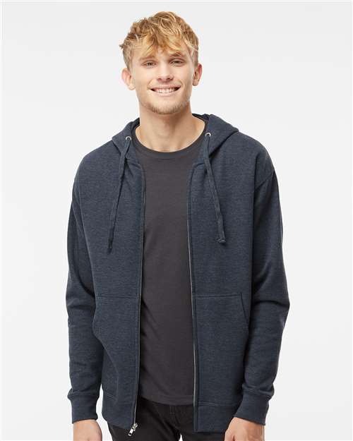 Independent Trading Co. SS4500Z Unisex Midweight Full-Zip Hooded Sweatshirt - Front view