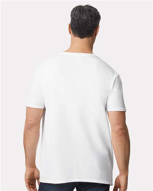 Gildan 64V00 Unisex Softstyle? V-Neck T-Shirt - Back view