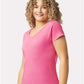 Gildan 64V00L Women's Softstyle? V-Neck T-Shirt - Side view