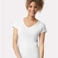Gildan 64V00L Women's Softstyle? V-Neck T-Shirt - Front view