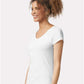 Gildan 64V00L Women's Softstyle? V-Neck T-Shirt - Side view