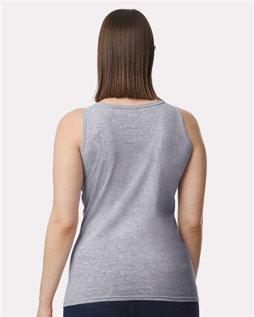 Gildan 64200L Women's Softstyle? Tank Top - Back view