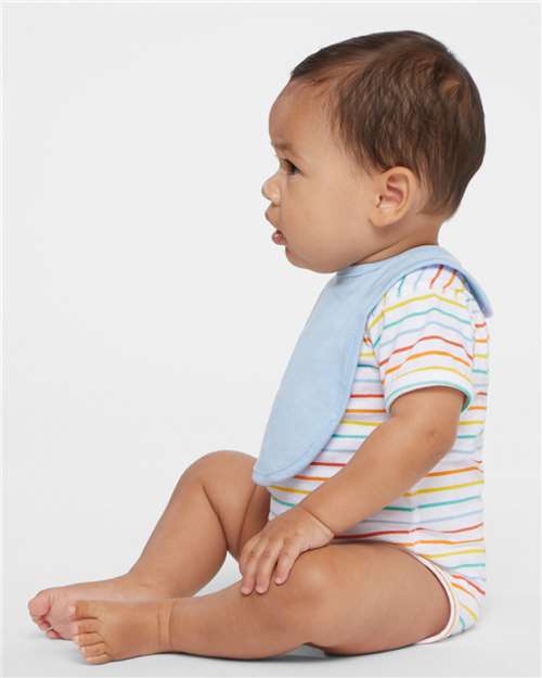 Rabbit Skins 1005 Infant Premium Jersey Bib - Side view