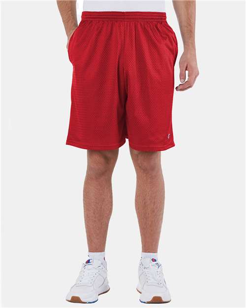 Champion S162 Men's Polyester Mesh 9" Shorts with Pockets