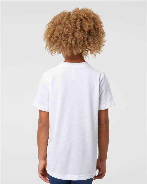 SubliVie 1210 Youth Polyester Sublimation Tee - Back view
