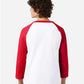 Champion T137 Unisex Raglan Baseball T-Shirt - Back view