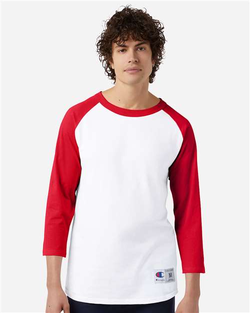 Champion T137 Unisex Raglan Sleeve Baseball T-Shirt