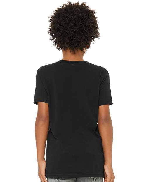 BELLA  CANVAS 3001Y Youth Jersey Tee - Back view
