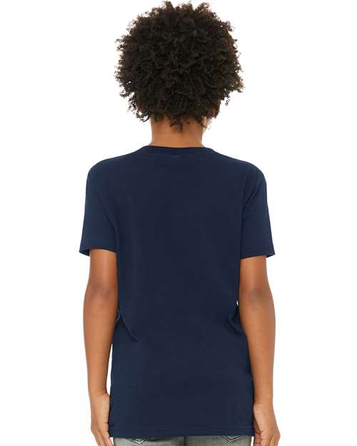 BELLA  CANVAS 3001Y Youth Jersey Tee - Back view