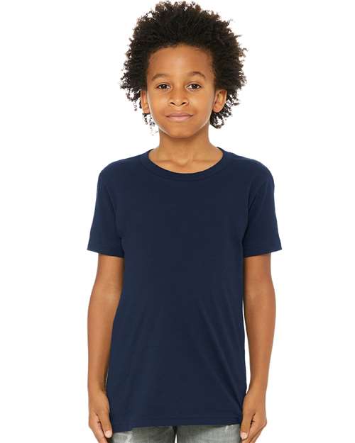 BELLA  CANVAS 3001Y Youth Jersey Tee - Front view