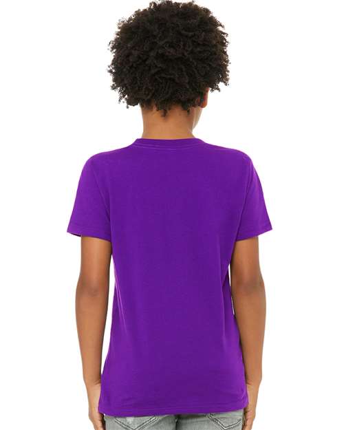 BELLA  CANVAS 3001Y Youth Jersey Tee - Back view