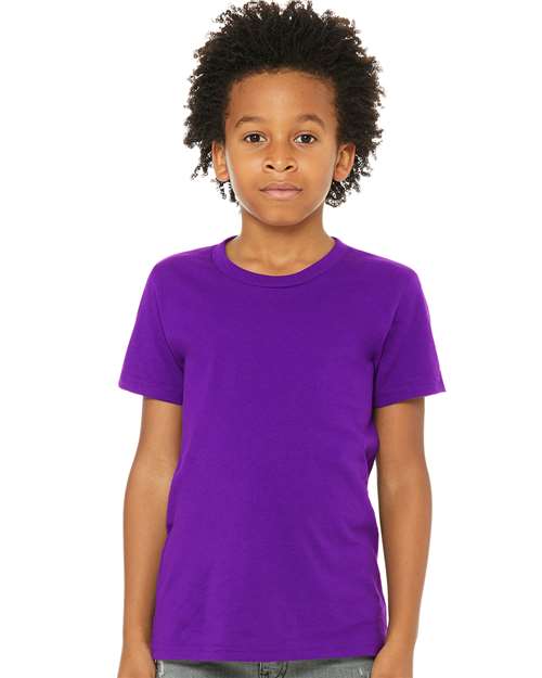 BELLA  CANVAS 3001Y Youth Jersey Tee - Front view