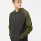 Independent Trading Co. IND40RP Unisex Raglan Hooded Sweatshirt - Side view