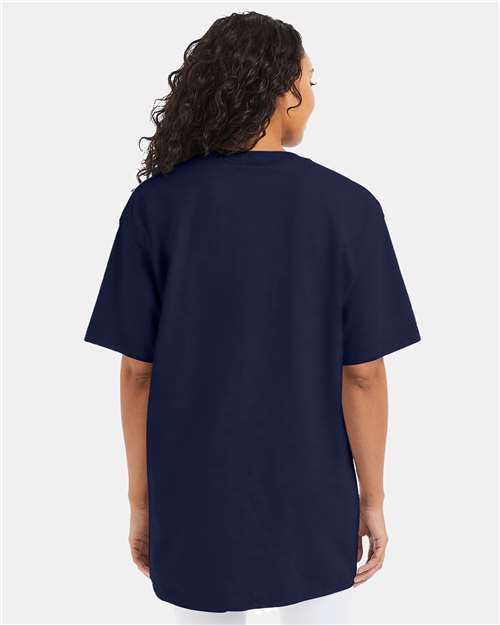 Hanes 518T Unisex Beefy-T? Tall T-Shirt - Back view