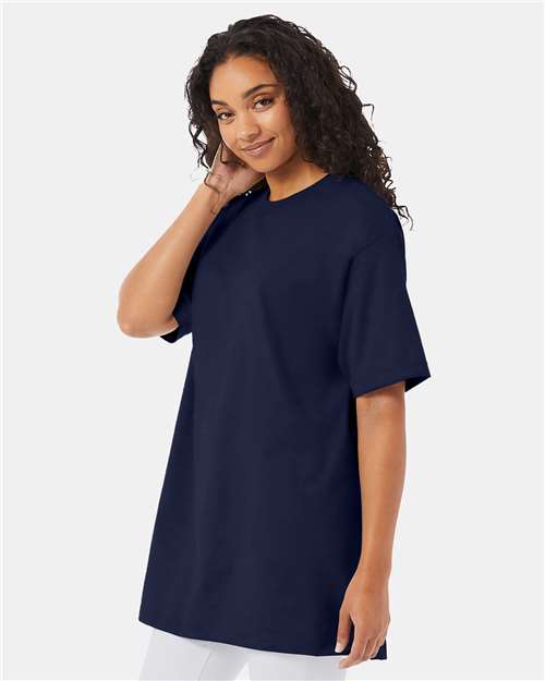 Hanes 518T Unisex Beefy-T? Tall T-Shirt - Side view