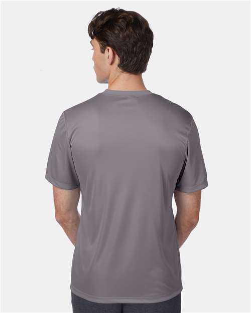 Hanes 4820 Men's B-Tech Cotton-Feel T-Shirt - Back view